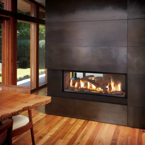 4415 High Output See-Thru Deluxe Gas Fireplace.