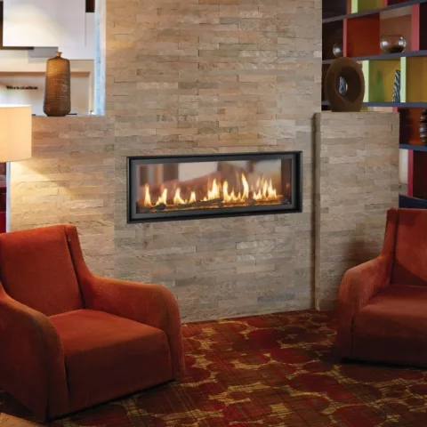 4415 High Output See-Thru Deluxe Gas Fireplace.