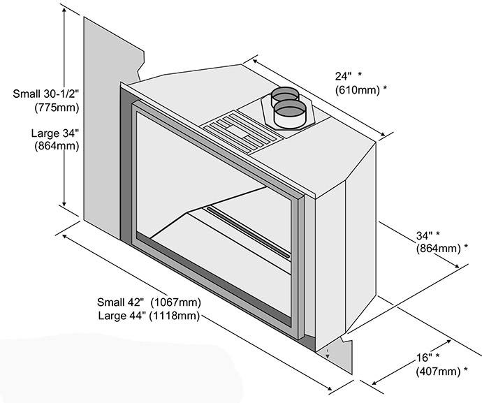 FPX 616 DF GSR2 Insert Fireplaces San Mateo Creative Energy