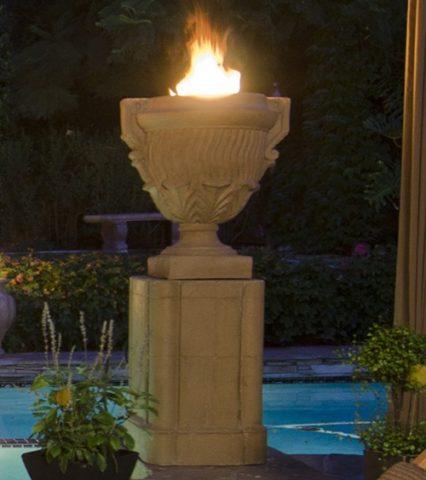 Piage Fire Urn & Pedestal