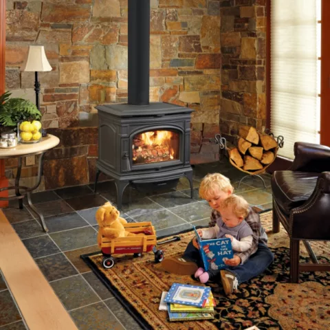 Rockport Hybrid-Fyre Wood Stove.