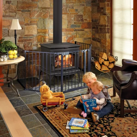 Rockport Hybrid-Fyre Wood Stove.