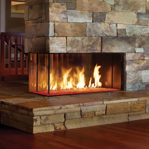 DaVinci Pier Linear Gas Fireplace, 54 by 20 inches.