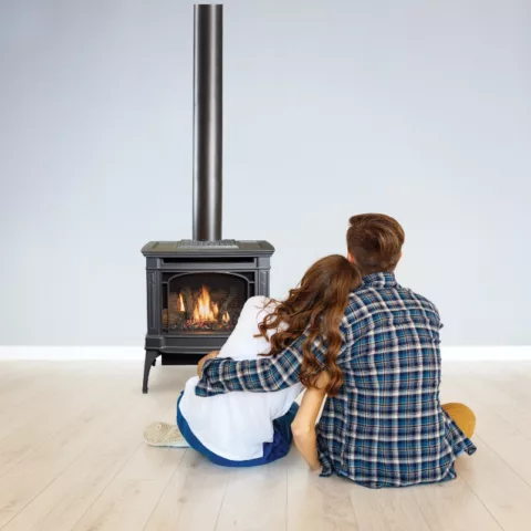 Berkshire Medium-Sized Cast Iron Gas Stove.