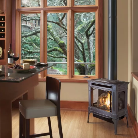 Berkshire Medium-Sized Cast Iron Gas Stove.