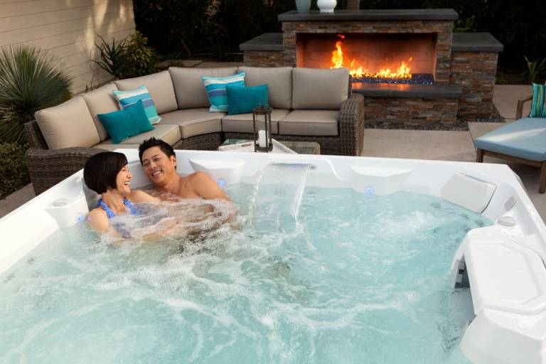 Couple in Hot Spring Limelight Spa