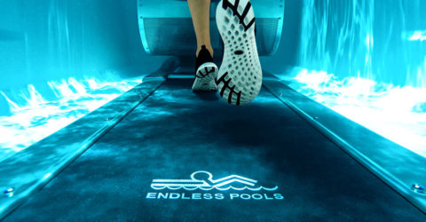 Endless Pools Swim Spas E550 underwater treadmill.