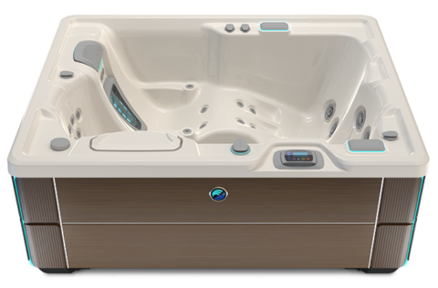 Highlife Jetsetter LX Hot Tub with Ivory Shell and Java Cabinet