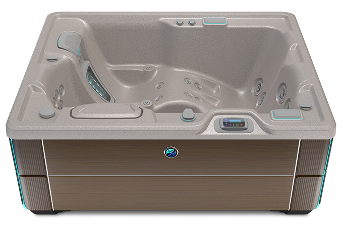 Highlife Jetsetter LX Hot Tub with Pebble Shell and Java Cabinet