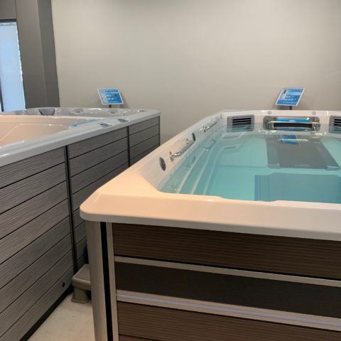 Showroom hot tub