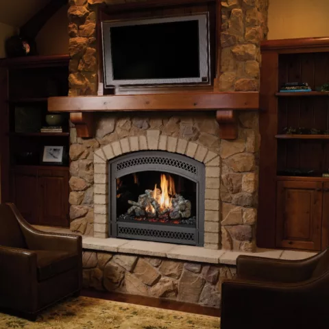 864 TV 40K Deluxe Fireplace.