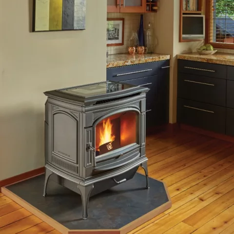 Deerfield Large Capacity Cast Iron Pellet Stove