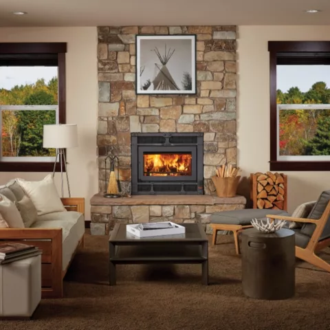 FireplaceX 42 Apex Wood Burning Fireplace.