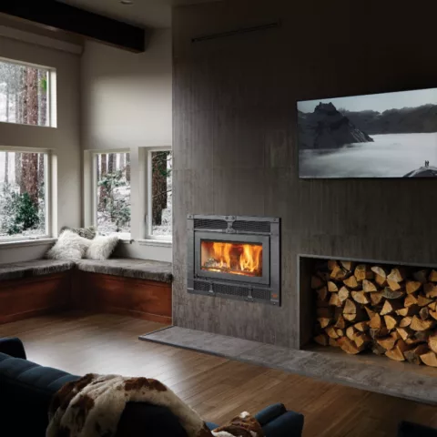 FireplaceX 42 Apex Wood Burning Fireplace.