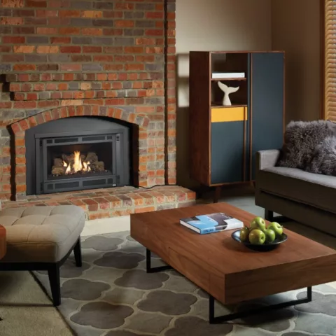 Lopi Radiant Plus Medium Gas Fireplace Insert.