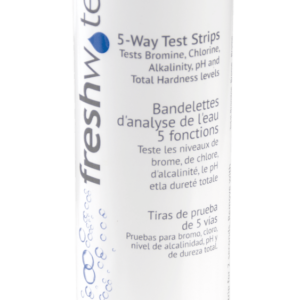 5-way water testing strips for hot tubs and spas
