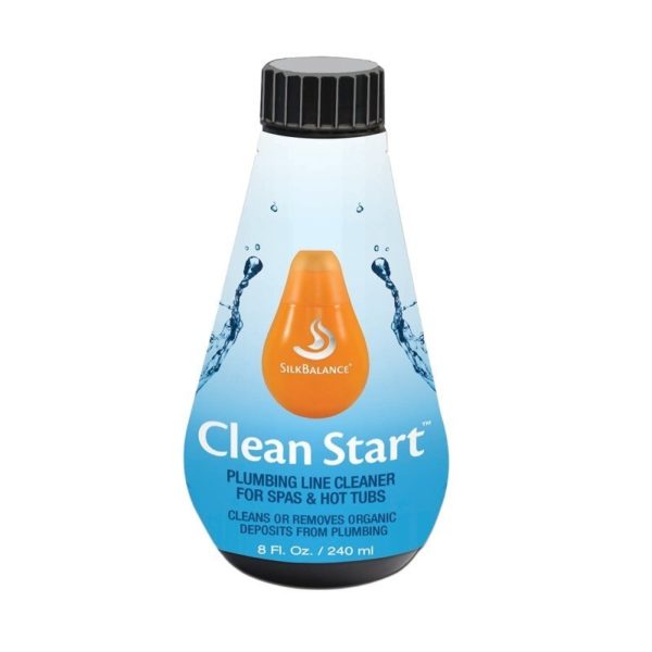 plumbing line cleaner for hot tubs and spas bottle