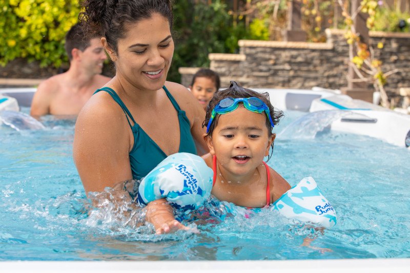 Swim spas offer a great way to learn to swim