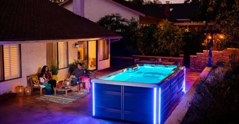 Swim Spas are a great alternative to a pool for small backyards