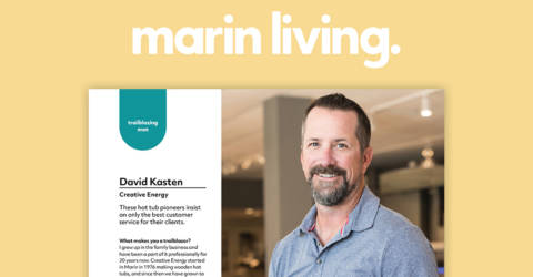 Marin Living Article highlight featuring David Kasten