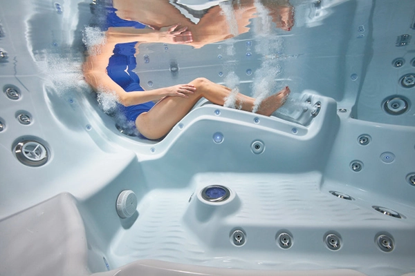 HotSpring Limelight hot tub massage jets detail close-up