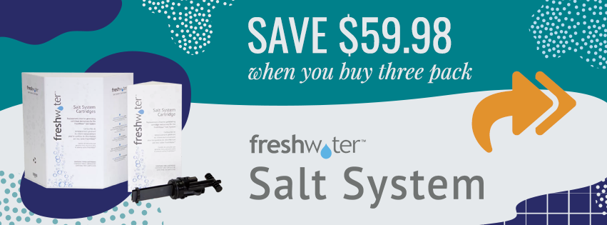 Save $59.98 when you buy three pack of Freshwater Salt System
