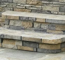 Hot Spring Gray Stone Scape Steps
